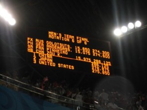 The final scoreboard. Congratulations, China!