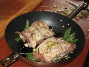 One of the yummy dishes we made in Chianti...