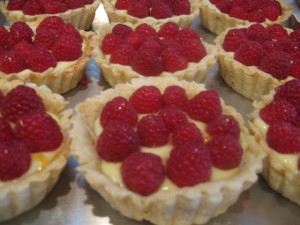 Raspberry Tarts with Lemon Cream Cheese Filling Raspberry Tarts with Lemon Cream Cheese Filling