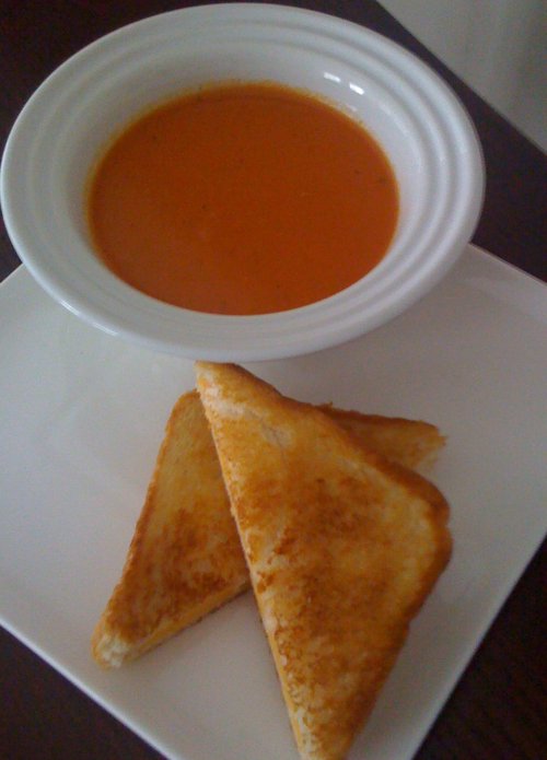 tomato soup with grilled cheese